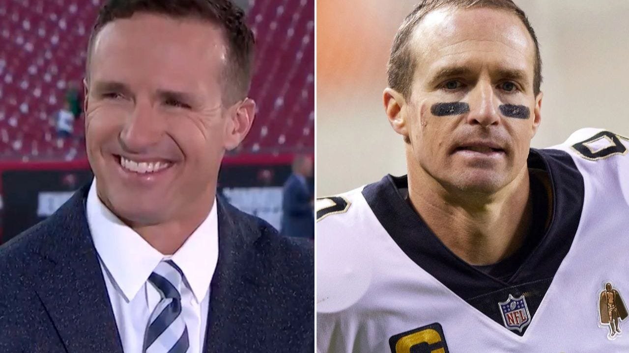 Drew brees makes his nbc debut, internet amazed by his new hair