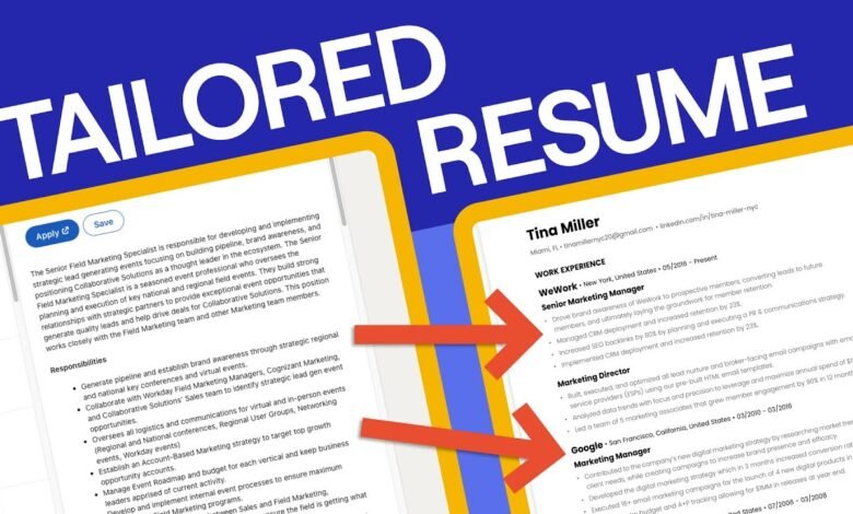 Tailor Your CV